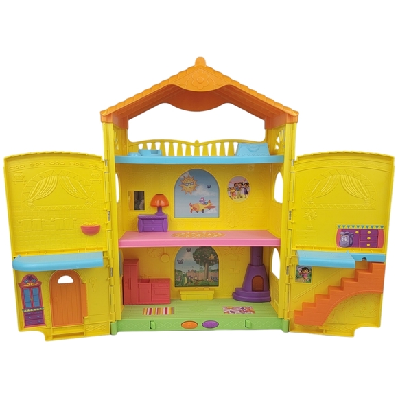 Fisher Price Dora the Explorer Dora Window Surprises Dollhouse - Mattel 2009 - Picture 1 of 10